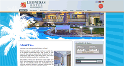 Desktop Screenshot of hotel-leonidas.com